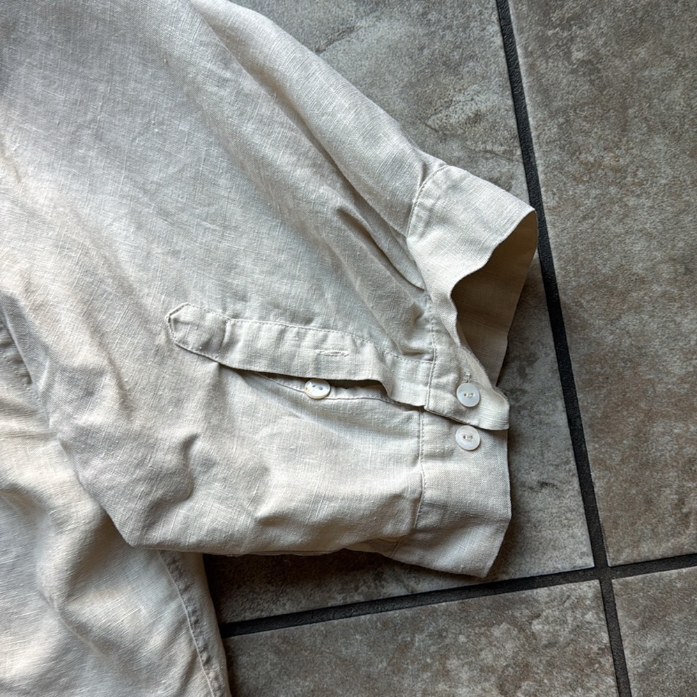 Deiji Studios Womens Linen Set Oatmeal M/L - Picture 11 of 12
